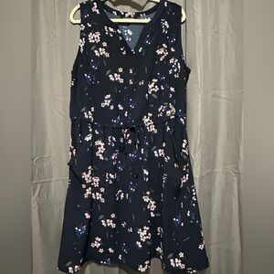 Caira Tie Waist Sleeveless Dress